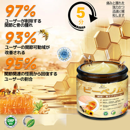 関節炎症ケアの新基準をつくる👨‍⚕️👨‍⚕️ZUWIAY® ハチ毒配合 痛み緩和・骨の治癒クリーム 🎊🎊