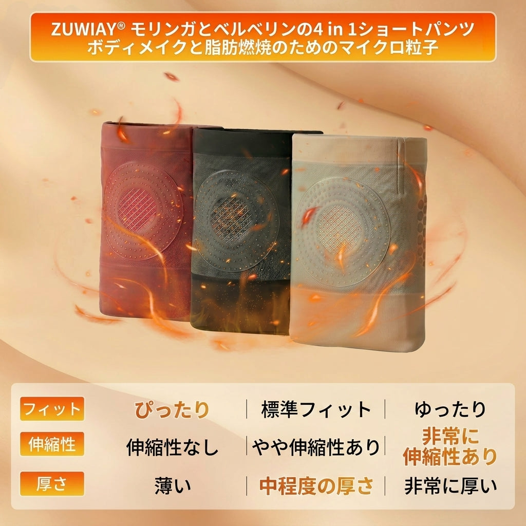 公式ブランドストア📢🍟 | 👨‍⚕️ ZUWIAY® 𝟐𝟎𝟐𝟔 モリンガ＆ベルベリン配合 𝟒-𝐢𝐧-𝟏 マイクロ粒子 シェイプアップ＆脂肪燃焼ショーツ 💐💐 (Copy)