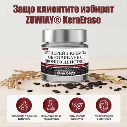 Клинично доказано решение против брадавици👨‍⚕️ZUWIAY® KeraErase Двойно Действие Подмладяващ Крем🔥 Безболезнено и мощно премахва: обикновени брадавици, плантарни брадавици, плоски брадавици, нишковидни брадавици и папиломи.